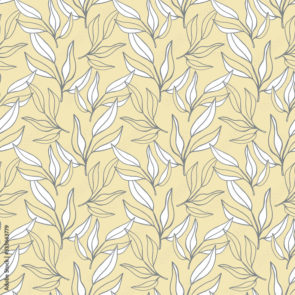 Beautiful tropical leaves seamless pattern Beautiful tropical leaves seamless pattern