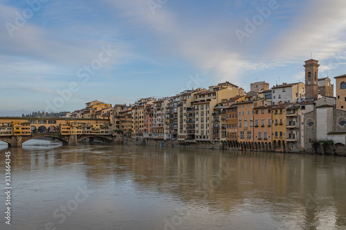 The Arno River in Florence Italy