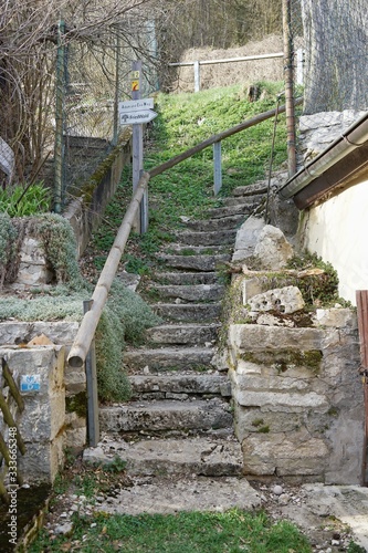 Pappenheim - Bayern - Treppe zum Friedwald photo