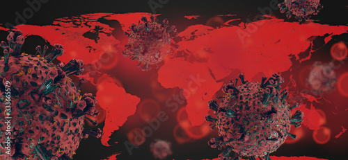 world map Coronavirus Virus...