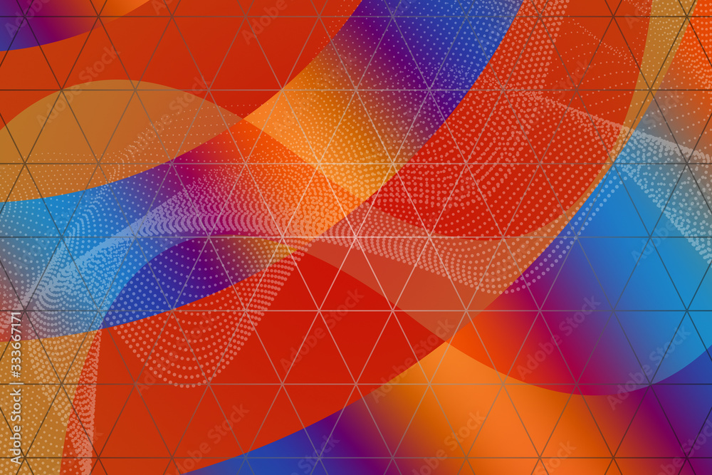 Obraz premium abstract, blue, design, wallpaper, pattern, illustration, light, graphic, color, colorful, art, geometric, texture, backdrop, digital, green, backgrounds, bright, shape, technology, mosaic, orange