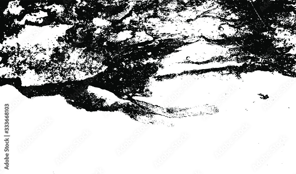 Rough black and white texture vector. Distressed overlay texture. Grunge background. Abstract textured effect. Vector Illustration. Black isolated on white background. EPS10.