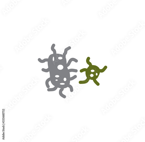 Microbe related icon on background for graphic and web design. Creative illustration concept symbol for web or mobile app