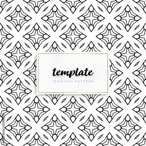Background mandala seamless pattern vector