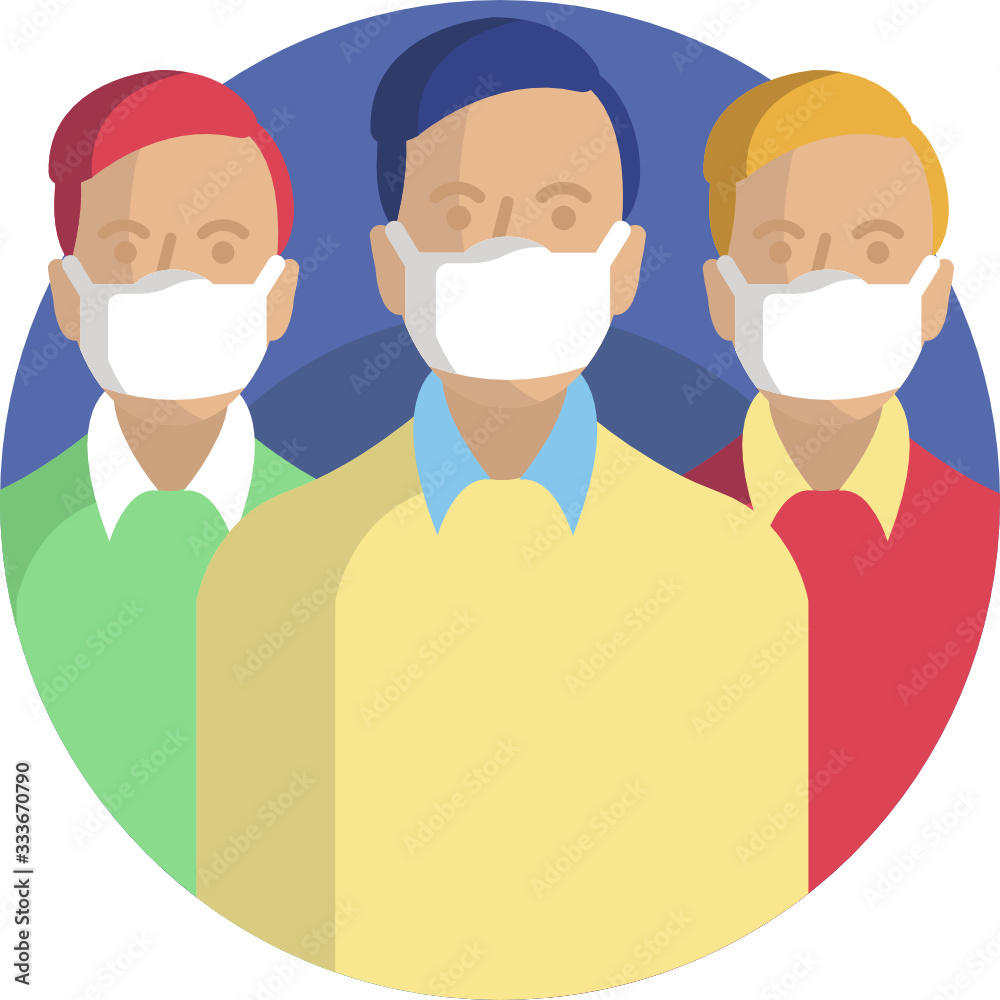 Coronavirus vector illustration icons. Virus transmission Coronavirus vector illustration icons. Virus transmission