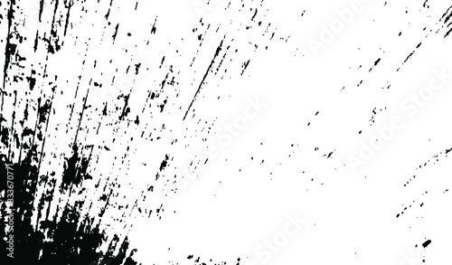 Rough black and white texture vector. Distressed overlay texture. Grunge background. Abstract textured effect. Vector Illustration. Black isolated on white background. EPS10.