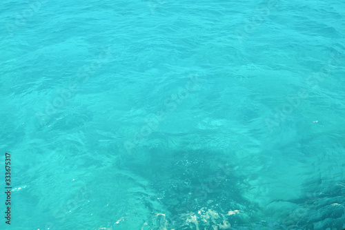 Close-up of crystal clear and turquoise water