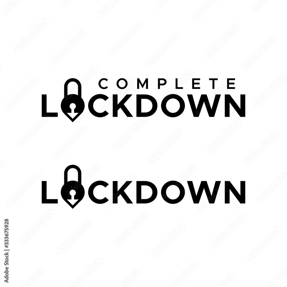 Lockdown. Complete lockdown. Stay home flat vector icon for apps and websites. Lockdown. Complete lockdown. Stay home flat vector icon for apps and websites.