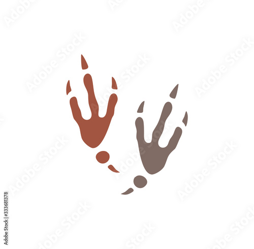 Animal foot print icon on background for graphic and web design. Creative illustration concept symbol for web or mobile app