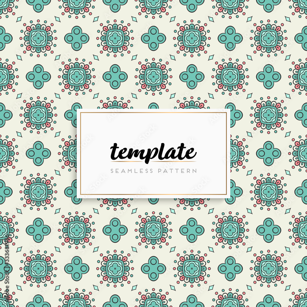 Background mandala seamless pattern vector Background mandala seamless pattern vector