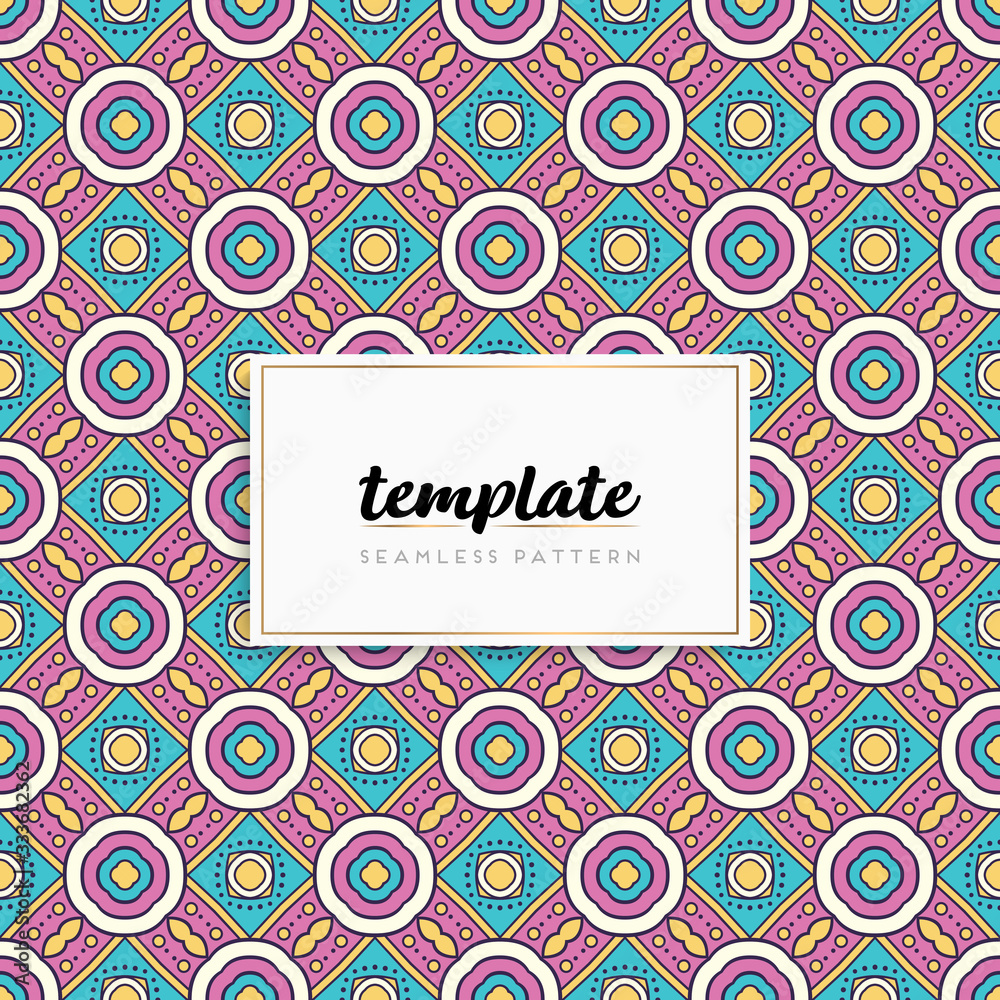Background mandala seamless pattern vector Background mandala seamless pattern vector
