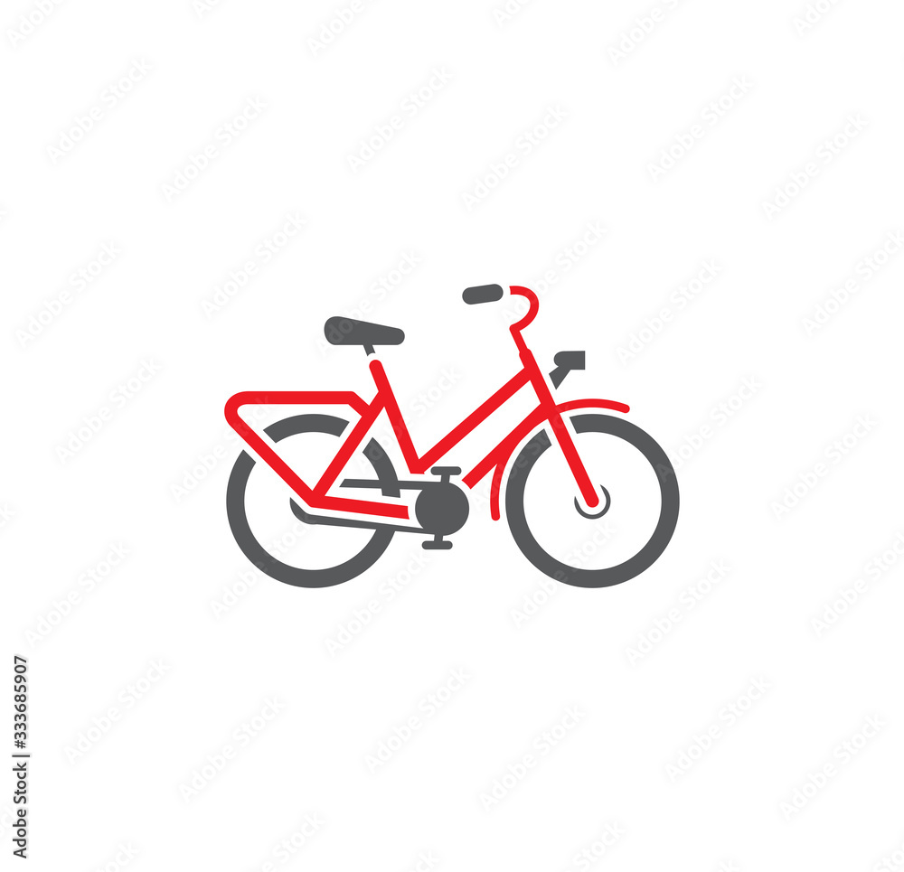 Fototapeta premium Bicycle related icon on background for graphic and web design. Creative illustration concept symbol for web or mobile app