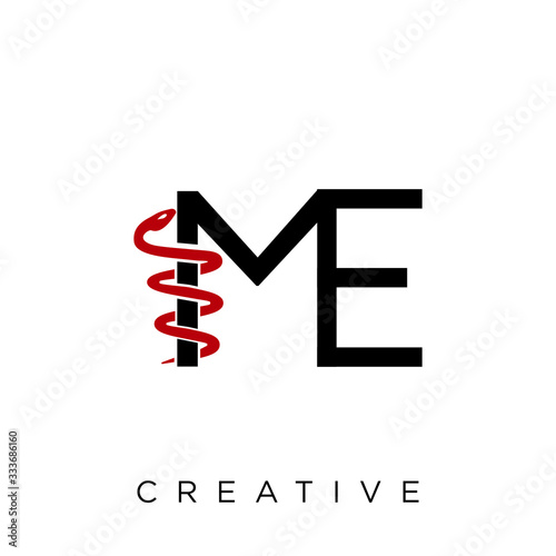 me logo design vector icon