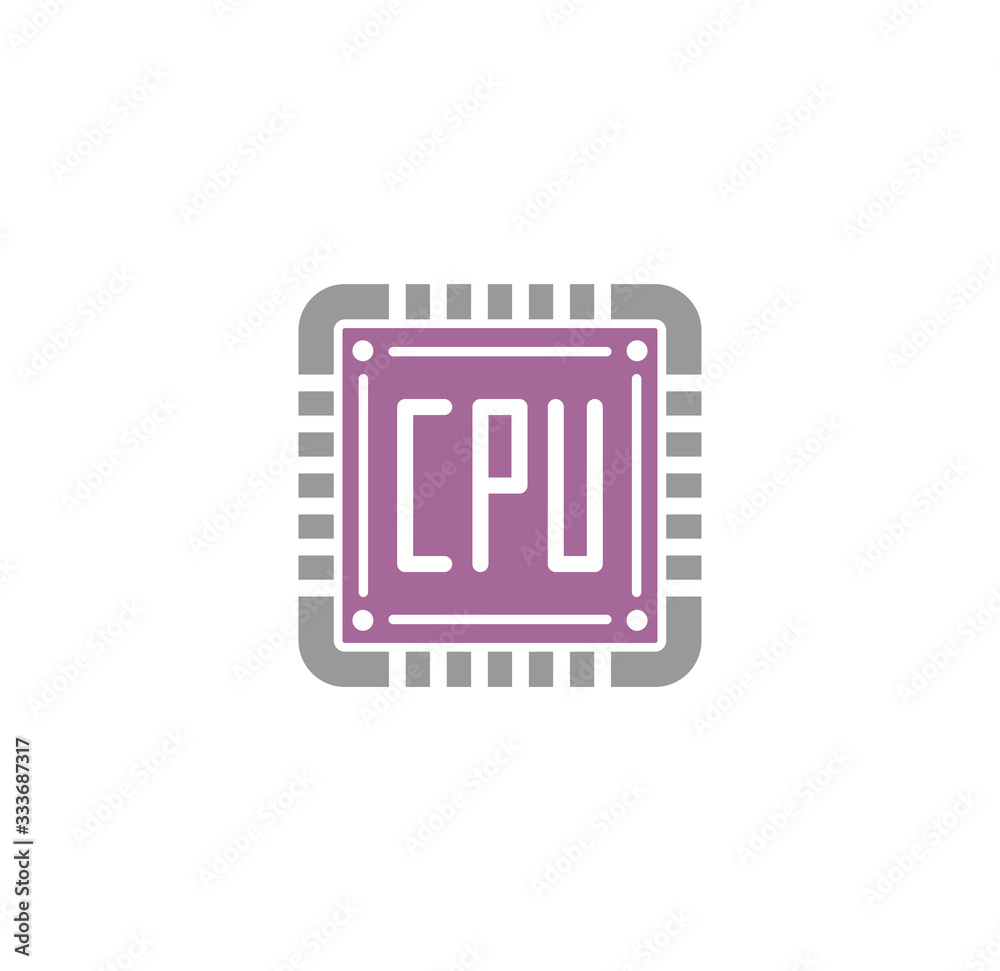 Processor chip related icon on background for graphic and web design. Creative illustration concept symbol for web or mobile app Processor chip related icon on background for graphic and web design. Creative illustration concept symbol for web or mobile app