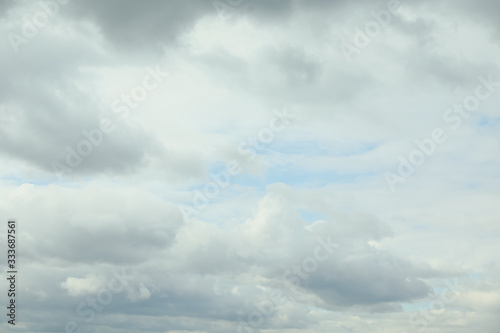 Beautiful view of sky with large clouds