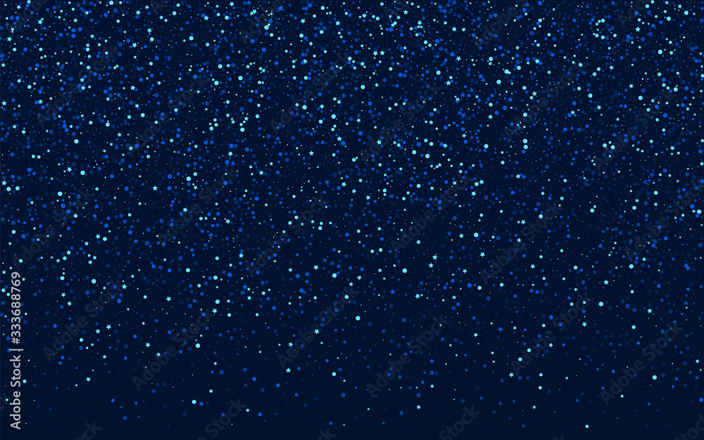 Fototapeta premium Blue Cosmos Digital Rain Pattern. Dark Shimmer 