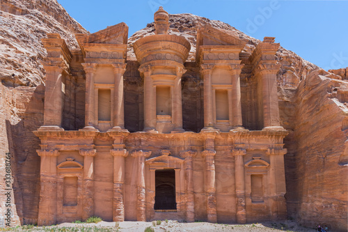 El Deir, the Monastery building with large, intricately carved facade