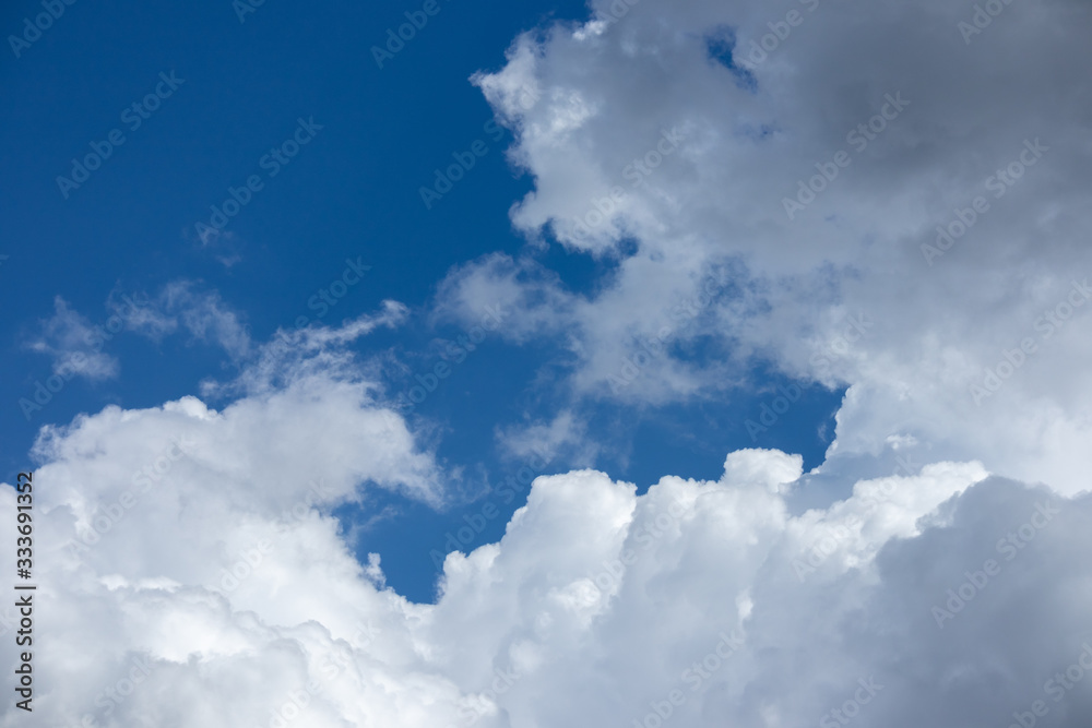 blue sky with white clouds