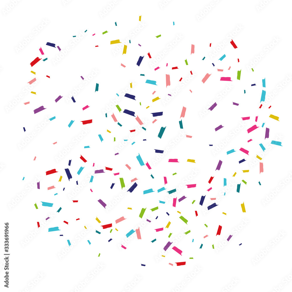 Fototapeta premium Color Abstract Dust Design. Rain Postcard. Splash Vector Invitation. Color Carnaval Banner.