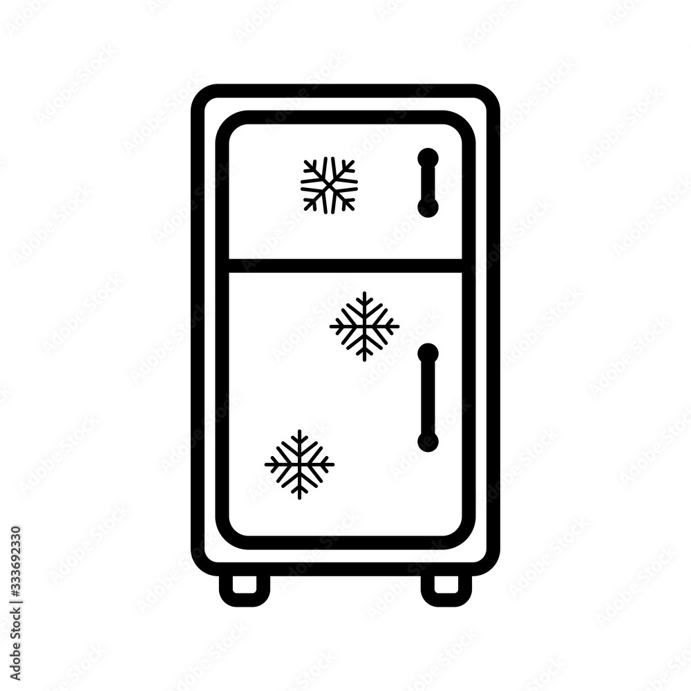 refrigerator icon design, flat style icon collection refrigerator icon design, flat style icon collection