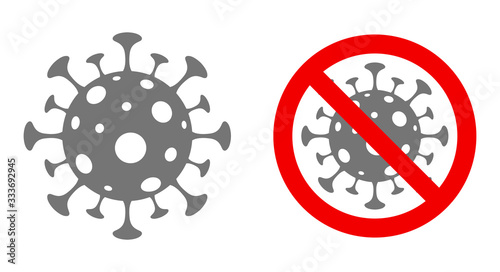 virus stop sign