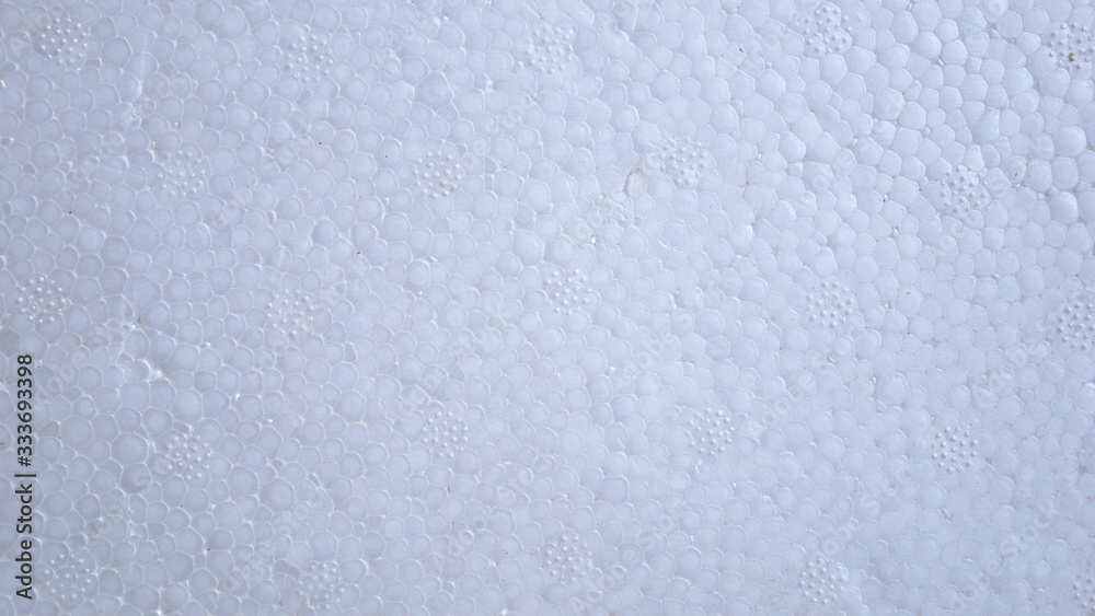 white plastic foam background