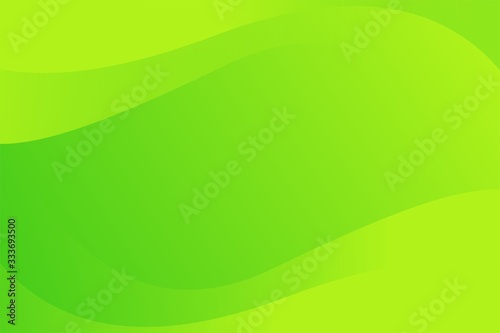 Abstract Soft Green Yellow Wave Background Design Template Vector