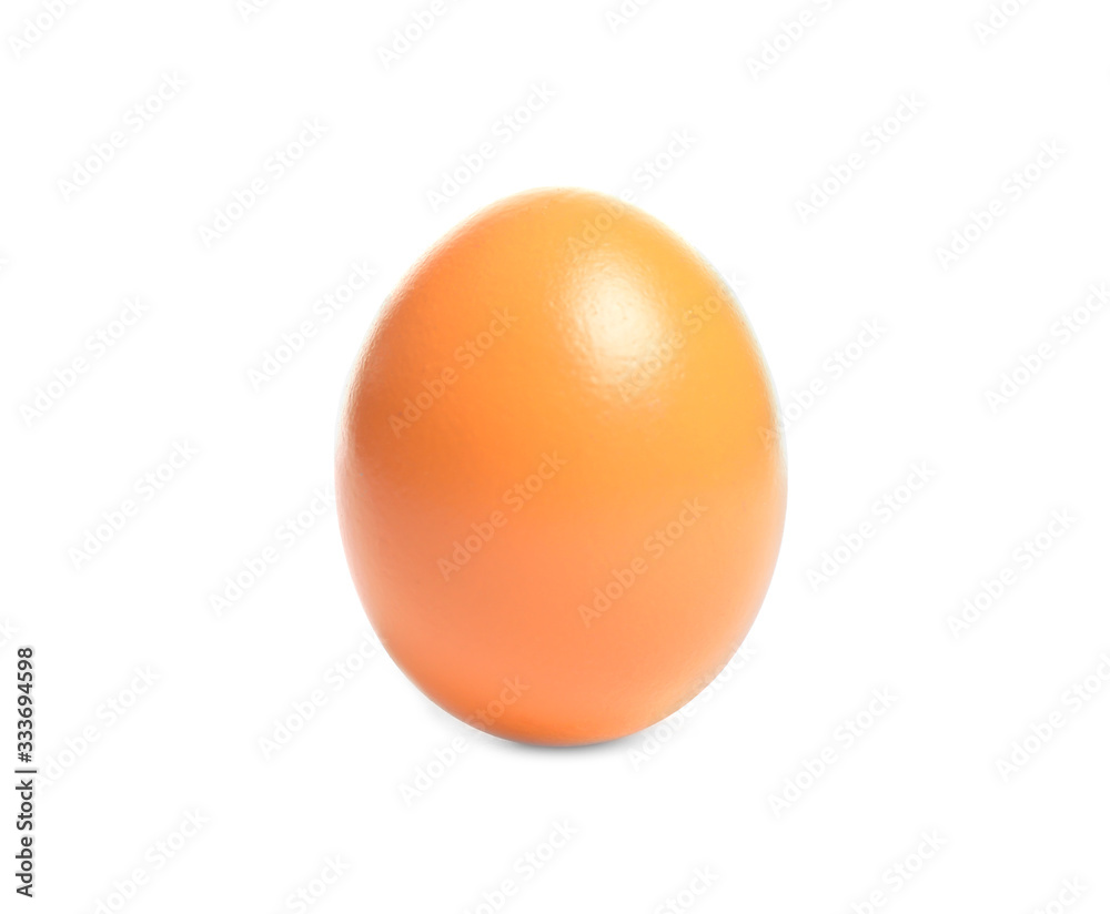 Orange egg for Easter celebration isolated on white Orange egg for Easter celebration isolated on white