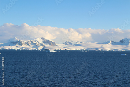 The coast of the Antarctic Peninsula along the Danco Coast  Antarctica