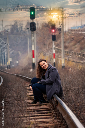 woman on the railway © poco_bw