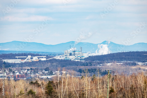 Usine Domtar de Windsor, Cantons de l'Est, Estrie, Canada