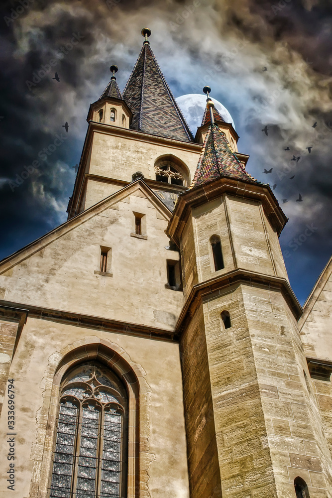 Fototapeta premium old gothic architecture