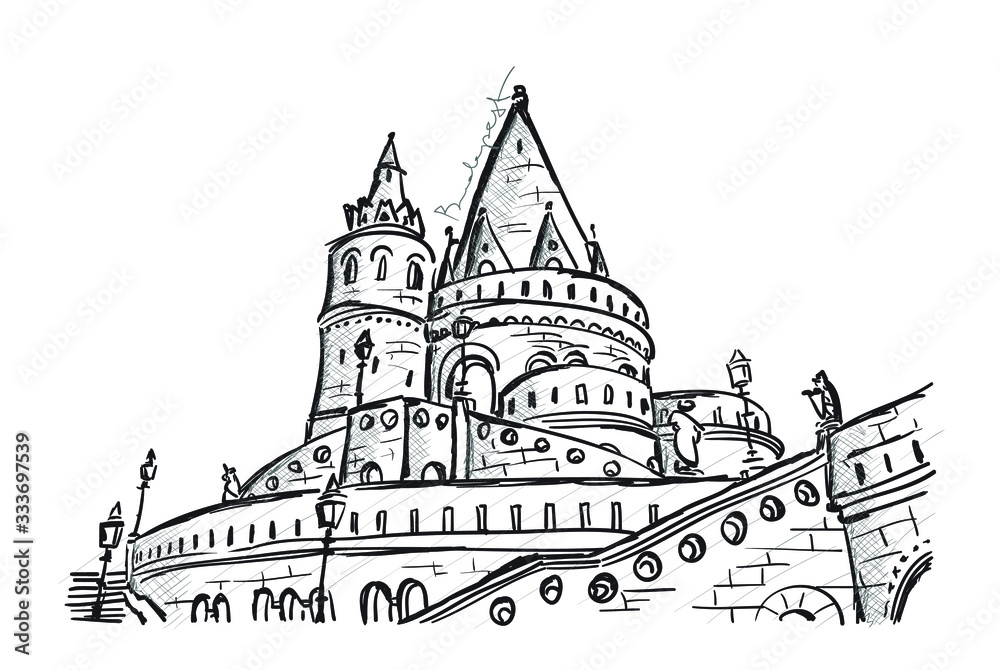 Fisherman's bastion in Budapest, Hungary Fisherman's bastion in Budapest, Hungary