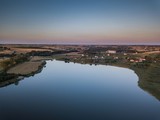 Sitno Lake Kujawsko Pomorskie Poland Filds Country Farm Sunset