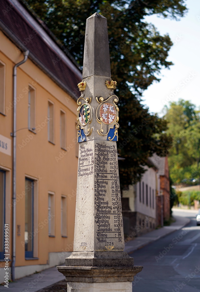 Meilenstein Postmeile Bad Belzig