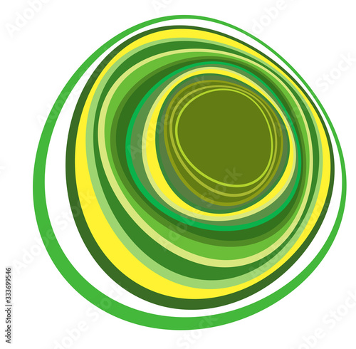 monochrome cyclic, cycle concentric rings. revolved spiral, vortex, whorl. abstract circular, radial loop shape, element