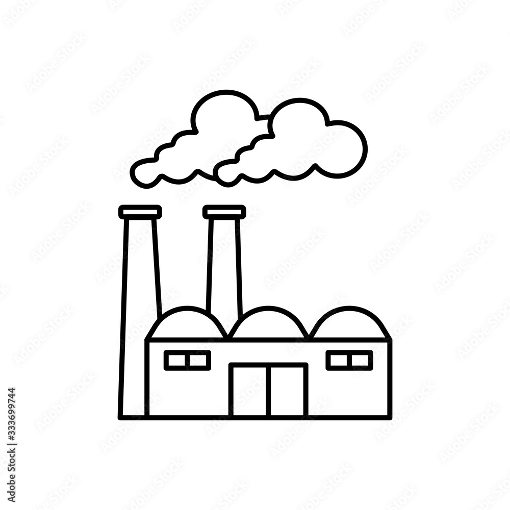 Factory industrial icon vector logo Factory industrial icon vector logo