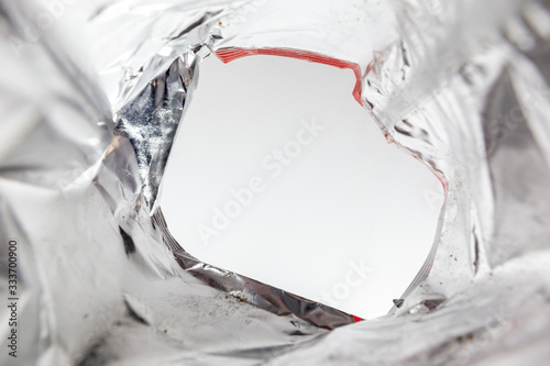View from inside a plastig bag