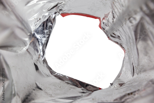 View from inside a plastig bag