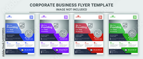 Corporate Business Flyer template, Brochure design, cover modern layout, annual report, poster, flyer in A4