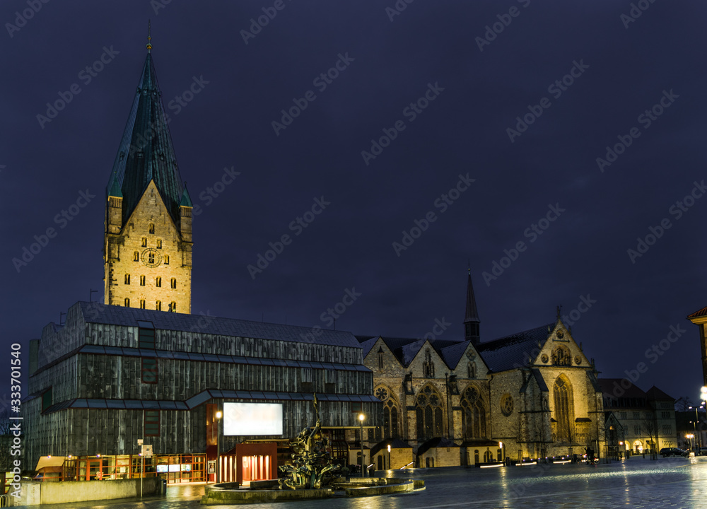 Catholic Paderborn Cathedral, 13th century. 93 m high.