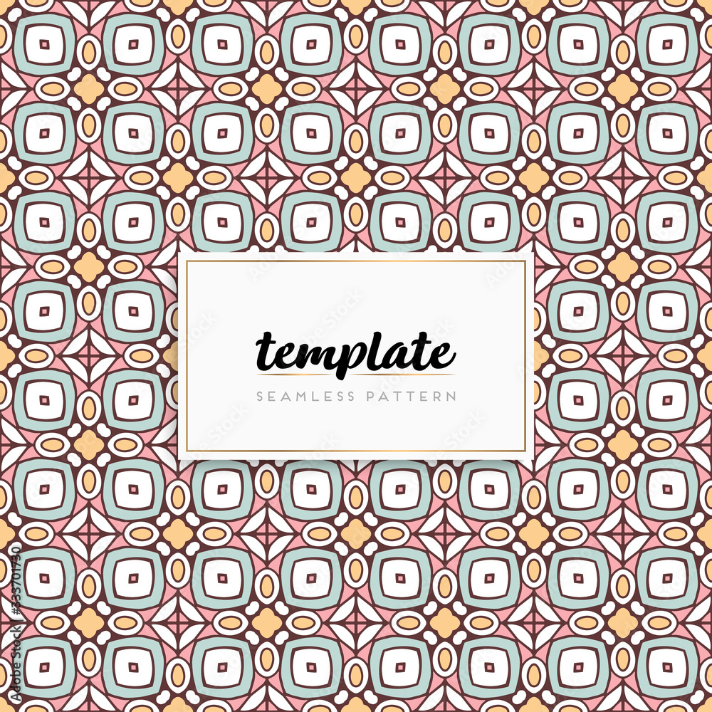 Background mandala seamless pattern vector Background mandala seamless pattern vector