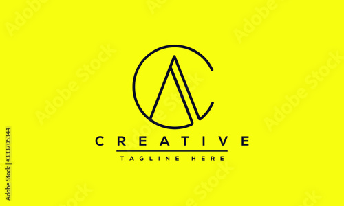 Modern letters AC, A&C Logo Design Template Vector.