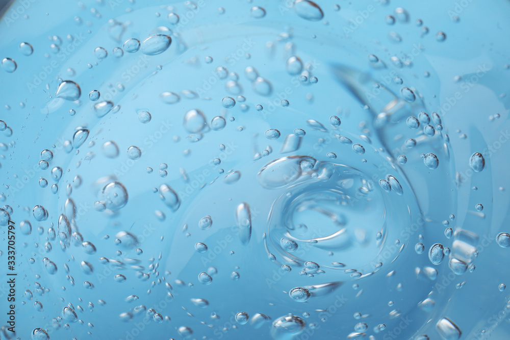 Sample of light blue cosmetic gel as background, closeup Sample of light blue cosmetic gel as background, closeup