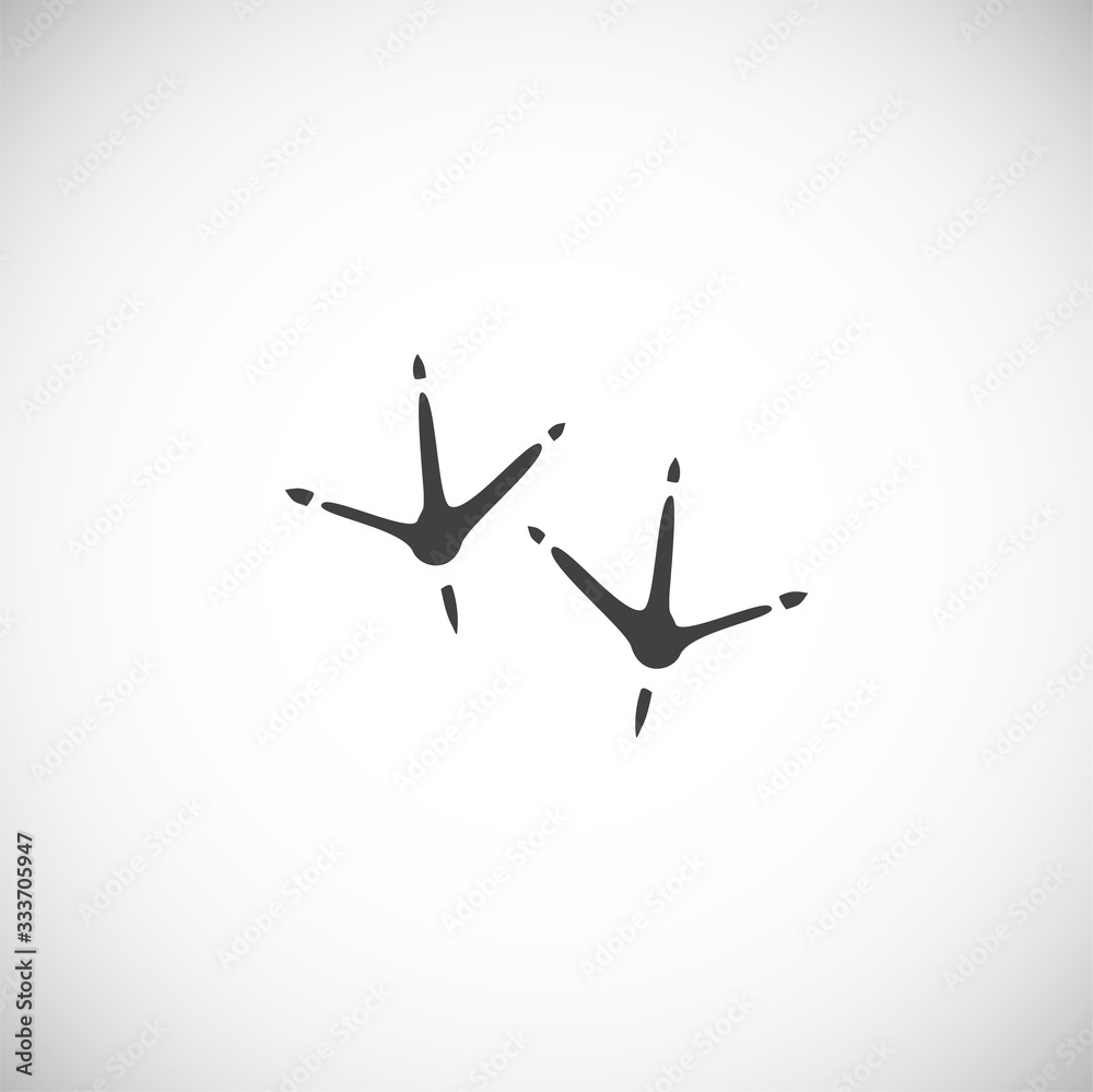 Animal foot print icon on background for graphic and web design. Creative illustration concept symbol for web or mobile app Animal foot print icon on background for graphic and web design. Creative illustration concept symbol for web or mobile app