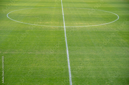 neat football pitch ready for the game © edojob