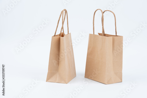 Paperbags isolated on white