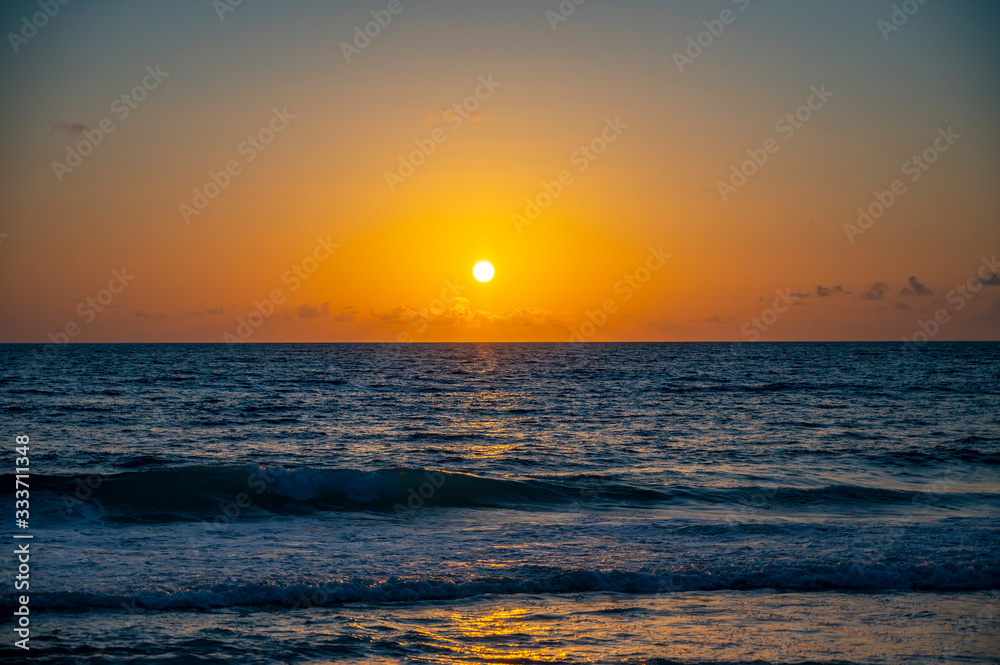 Sonnenuntergang am Anse Intendance, Seychellen