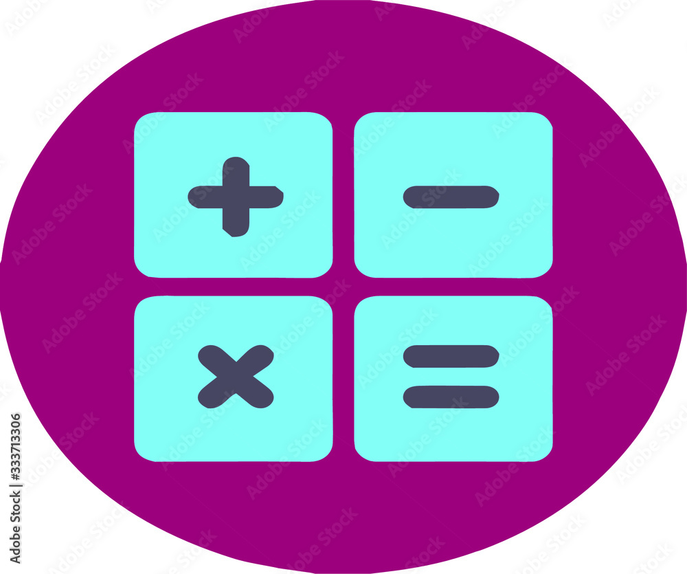 vector icon on calculator button free illustration vector icon on calculator button free illustration
