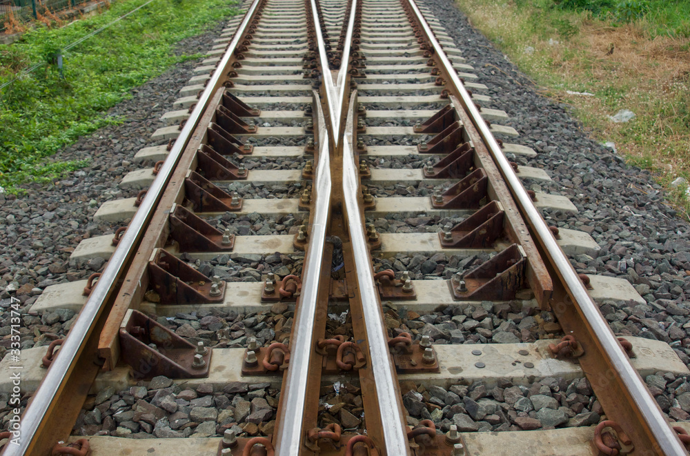 Parallel rail road track